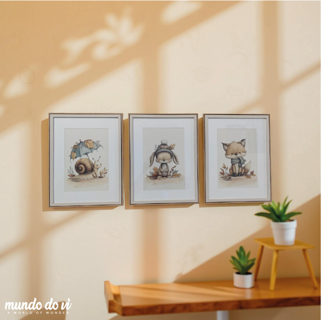 Set de Quadros Outonais (com Moldura)