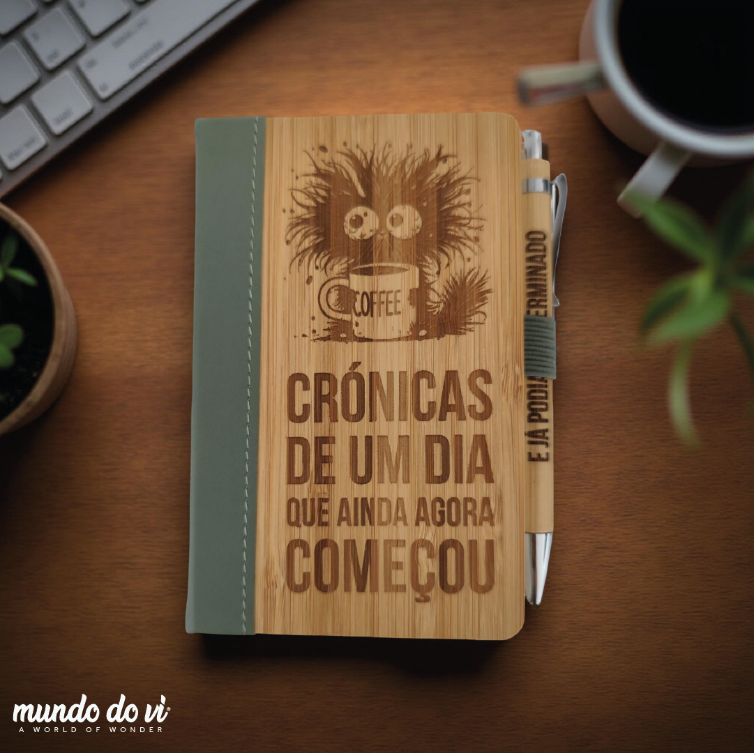 Bloco de notas em bambu – A6