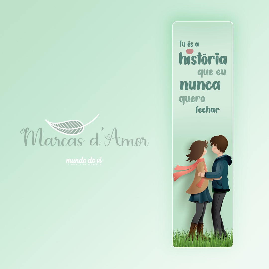Marcadores de livro - Dia dos Namorados