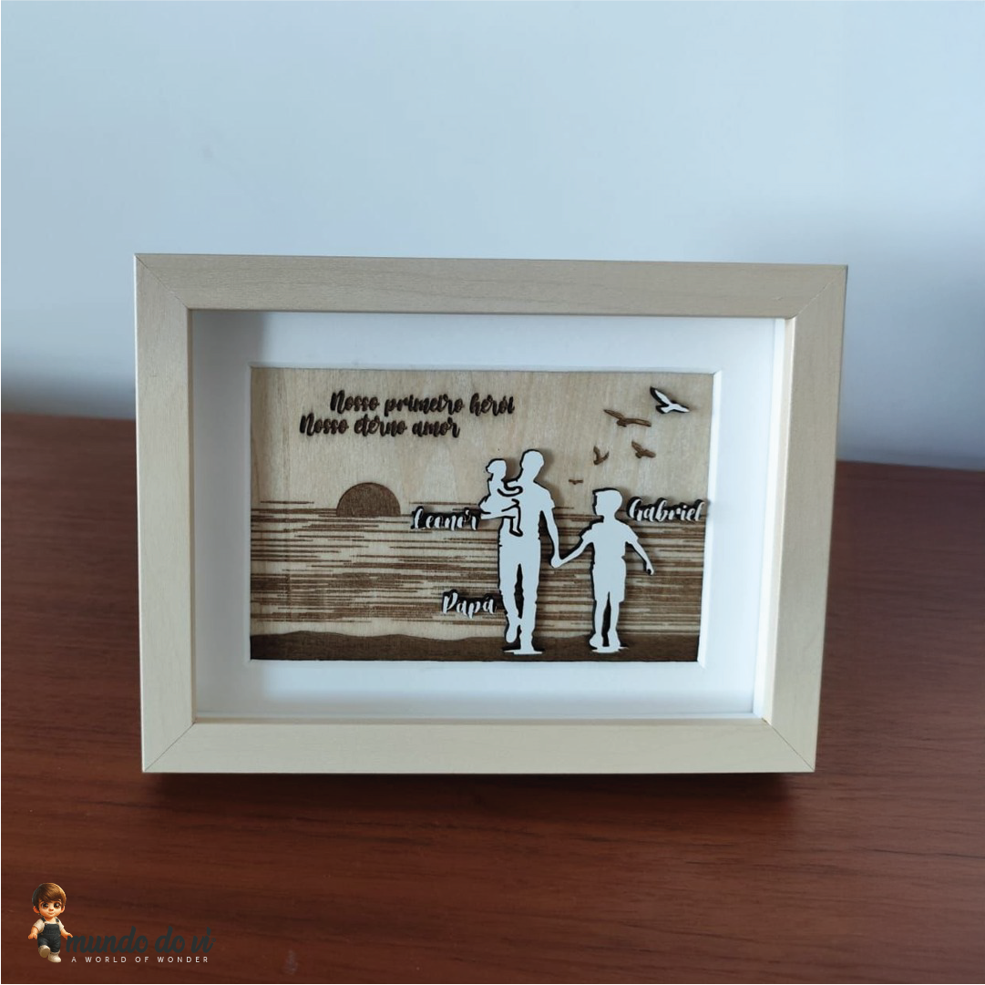 O Nosso Herói – Quadro em Madeira