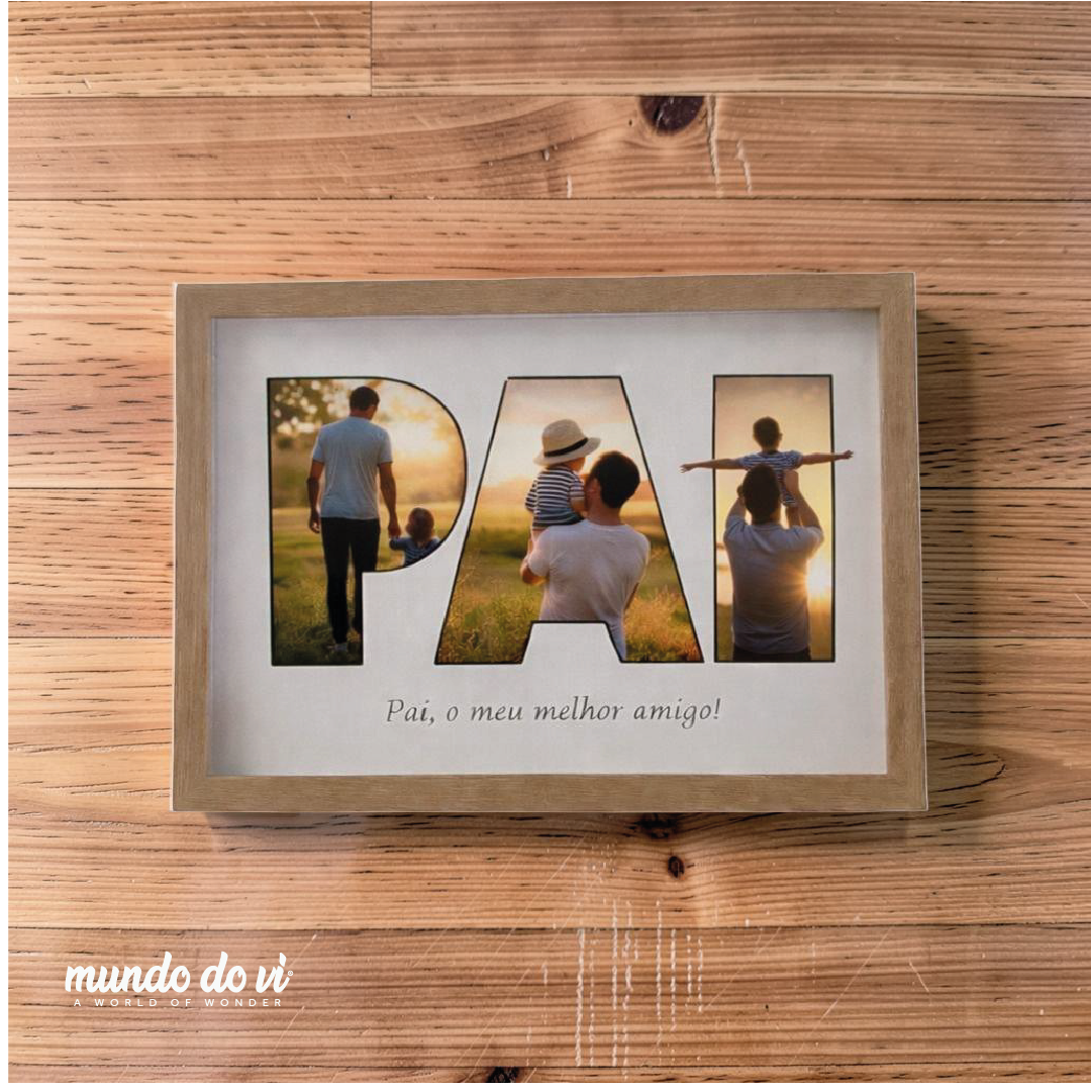 Quadro Personalizado 'PAI' - 21x30cms