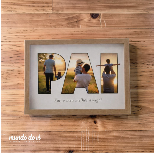 Quadro Personalizado 'PAI' - 21x30cms