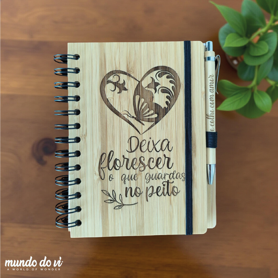 Bloco de notas em bambu – A5