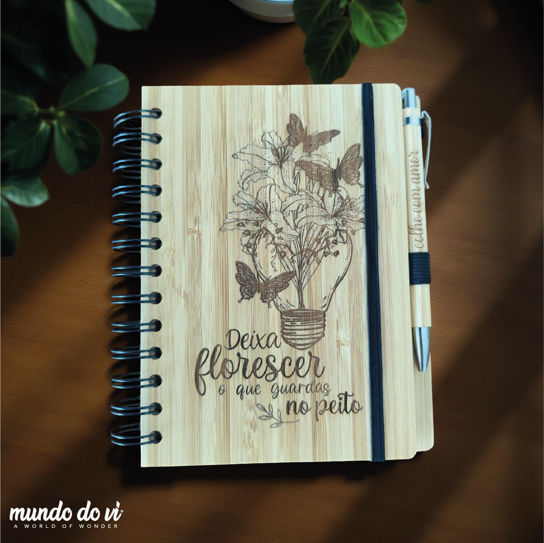 Bloco de notas em bambu – A5