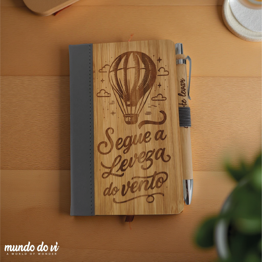 Bloco de notas em bambu – A6