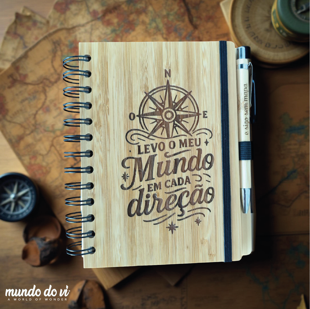 Bloco de notas em bambu – A5
