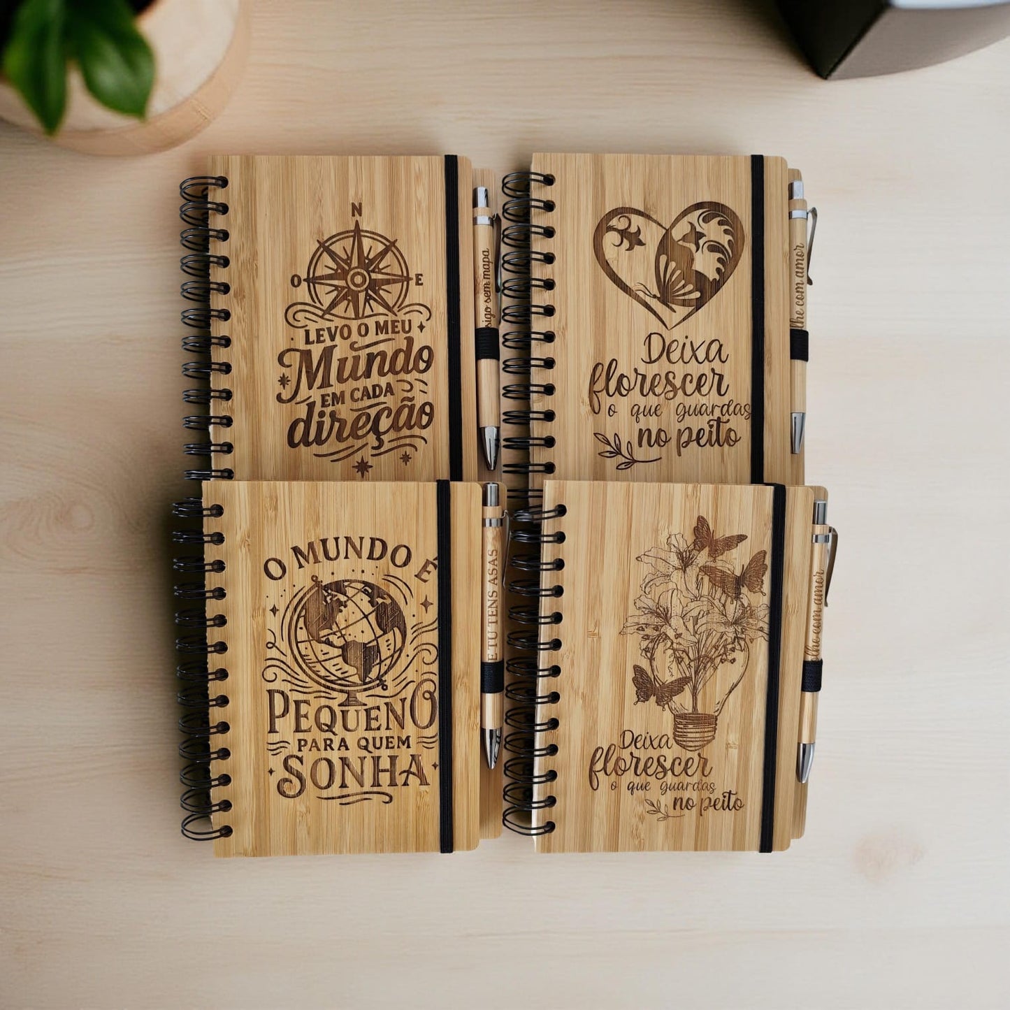 Bloco de notas em bambu – A5