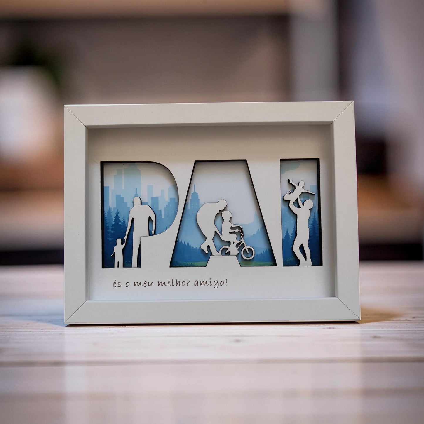 Quadro Personalizado 'PAI' - 13x18cms